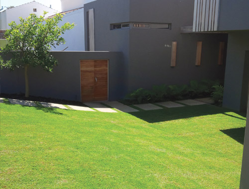Front house grassed over with Sudpave